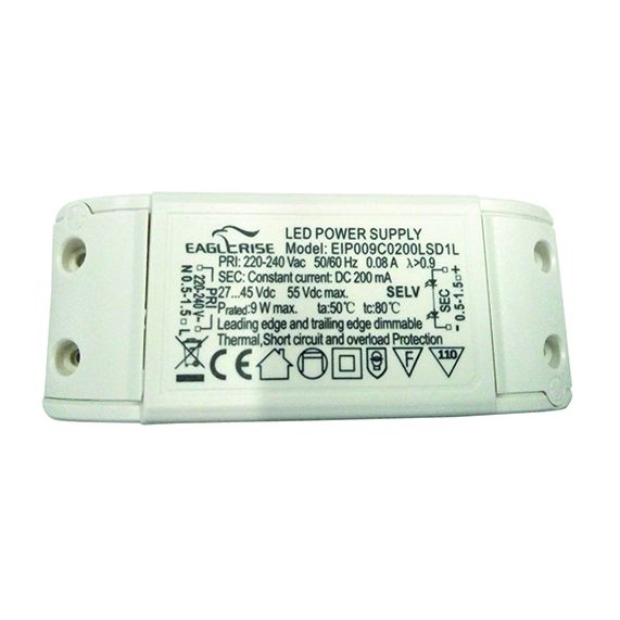 Driver pour dalle LED 105x42x24 7W Triac Dim