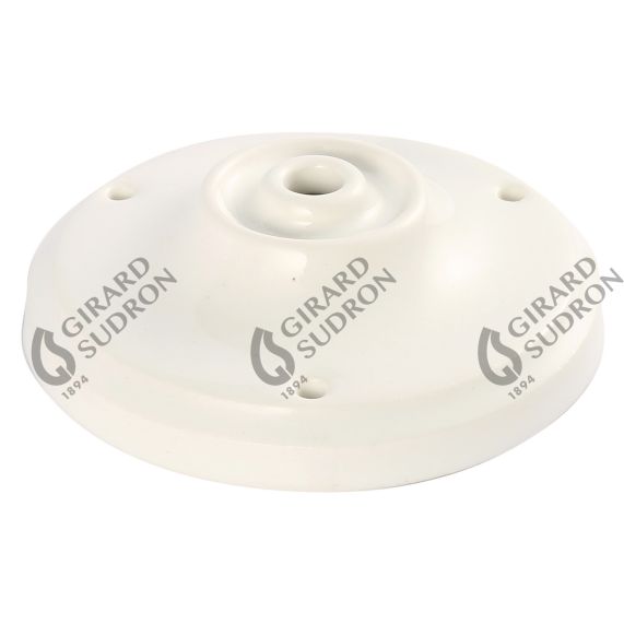 Plafonnier Céramique blanc avec arrêt de cable D105mm