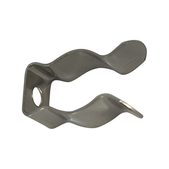 CLIPS ACIER NICKELE P/TUBE T15 SS/VIS