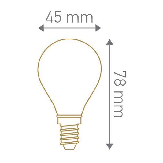 ***PRIX DESTOCKAGE*** Sperique Filament Led E14 3W 300Lm 2700K 360° Claire 25000H