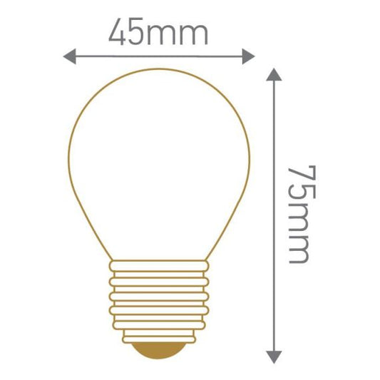 FS EcoWatts - SPHERIQUE Filament LED 4W E27 2700K 420 lm Cl. 3125469986522