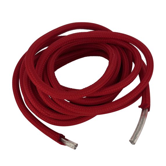 FS CABLE H03VVF ROND 2X0,75 TEXT.ROUGE L.3M