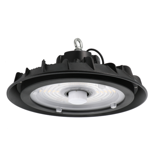 Armature industrielle led noir Glenn 100W IP65 16000lm 4000K dim D338x178mm