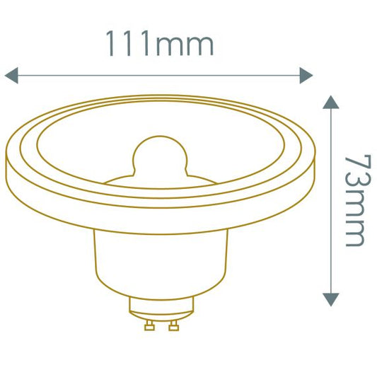 Spot AR111 14W GU10 4000K 45° Dimmable