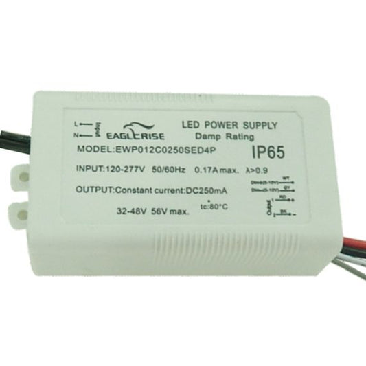 Driver pour spot encastré LED 100x48x27 12W 0-10V Dim blanc