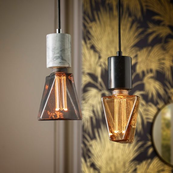 VIS VERSA Ampoule LED Ambre triangle E27 D31,5mm 4W 200lm 1800K