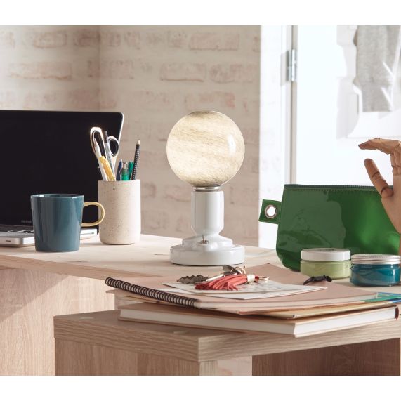 Globe G125 E27 Gris Lune Planete 3W 300lm 2700K