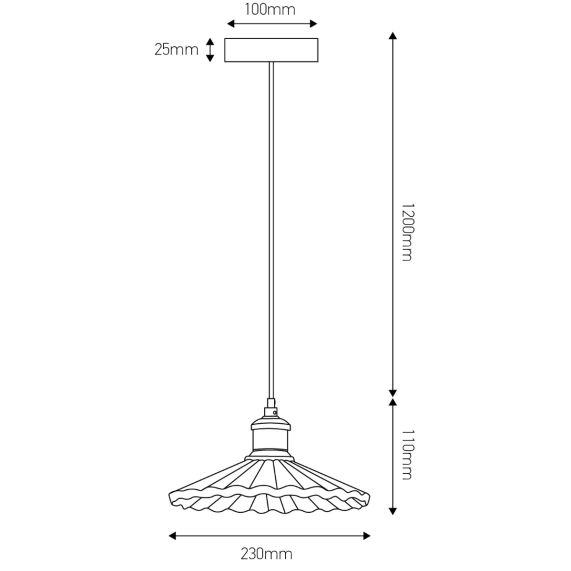CONCRETE - Wave pendant lamp - E27