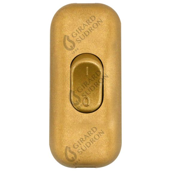 Interrupteur bipolaire or 60x26x15mm 2A/250V