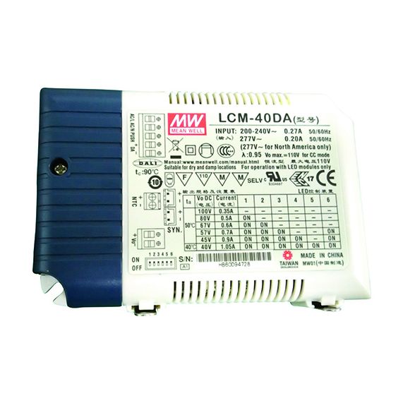 Driver pour dalle led 60W 0-10V dim 123,5x81,5x23mm