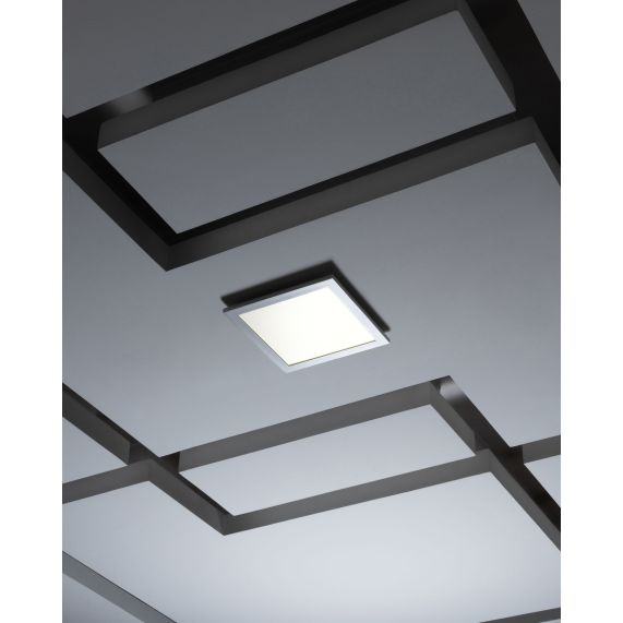 Kamet - Dalle LED 300x300 18W 3000K 1500lm 120° blanc IP40 UGR<19