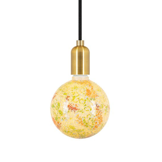 Ampoule MOZAIC florale G125-filament Led-4W-E27-2100K-Dim