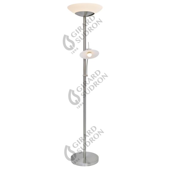 Luminaire LED sur pied 40W + LISEUSE 5W - Chrome