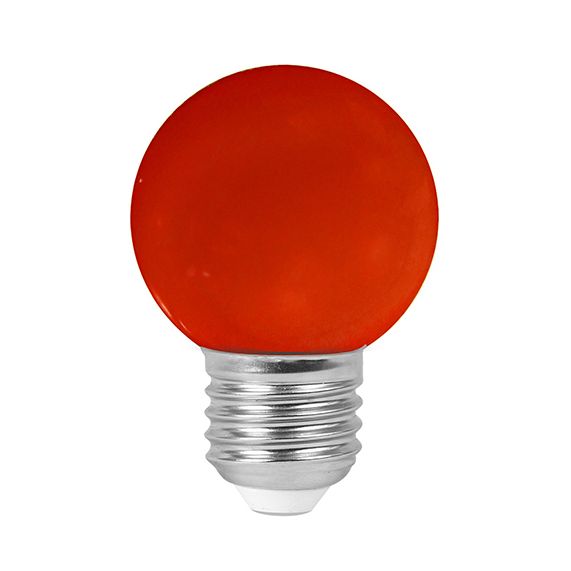 Spherique G45 E27 Rouge Guinguette 1W Rouge Blister