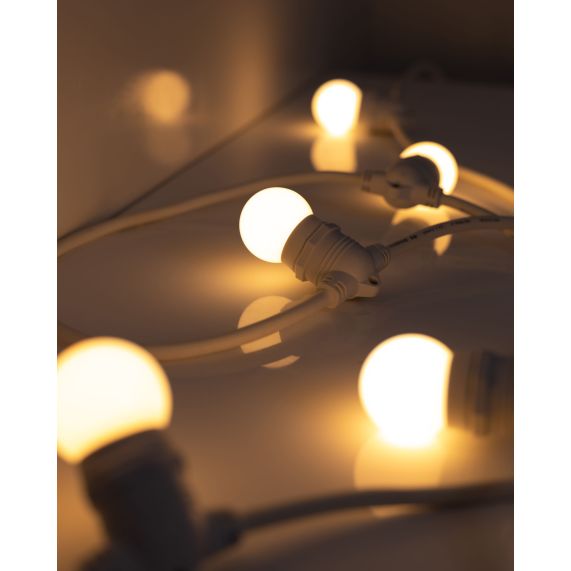Guirlande lumineuse blanche 5m avec 5 douilles E27
