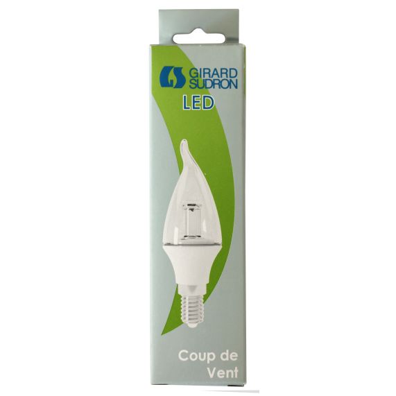 FS ***PRIX DESTOCKAGE*** COUP DE VENT LED 3000K 3,5W 240V E14 CL