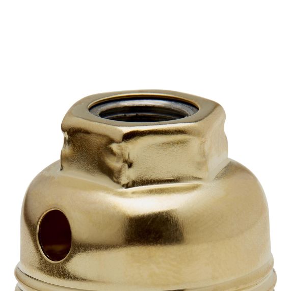 Culot M10X1 E14 métal acier laitonné