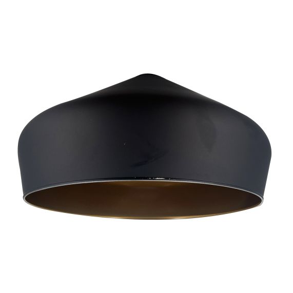 FS CLOCHE VERRE CHAPEAU CHINOIS NOIRE/INT OR DIAM 350 TR42