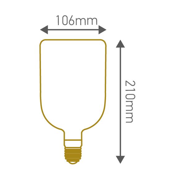 Ampoule Bouteille Filament Led 4W E27 Amb.