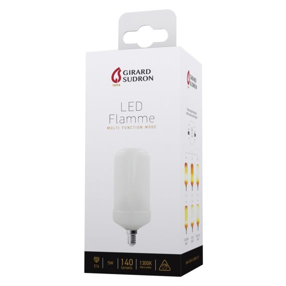 Lampe LED Effet Flamme 2,8W à 4,5W E14 1300K - 3 Modes 3125467169989