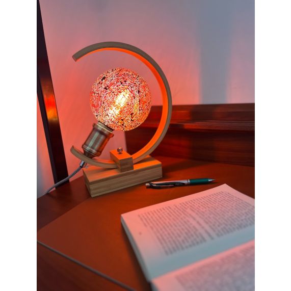 Globe G125 E27 Rouge Mosaique 4W 470lm 2700K dim