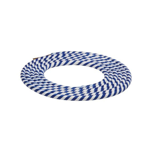 Cable rond spirale bleu blanc 2 mètres 2 x 0,75mm2