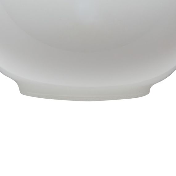 Globe opale brillant ø 100 mm H. 100 mm Col. 50 mm