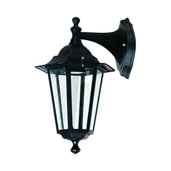 Adara Applique murale descendante IP44 - 60W Max. E27 - Noir