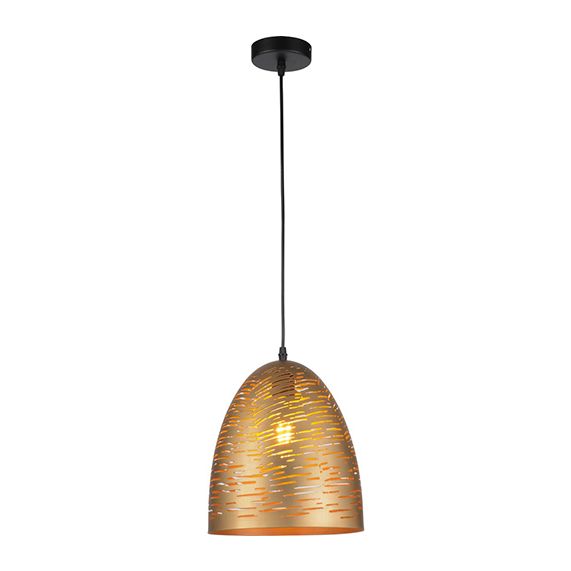 FS EL SUSPENSION E27 ABAT-JOUR MÉTAL DORÉ EXTÉRIEUR/ INTÉRIEUR CAB