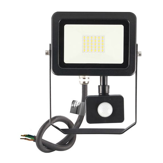 Yonna II - Projecteur LED 20W 4000K 2000lm 110° IP44 noir PIR