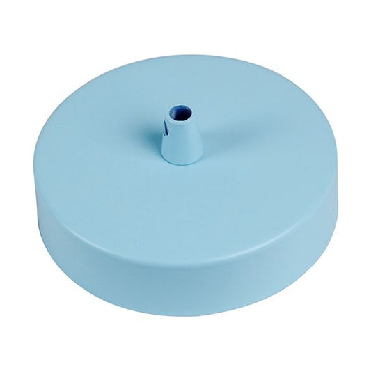 Pavillon acier sortie simple Ø100mm bleu ciel mat