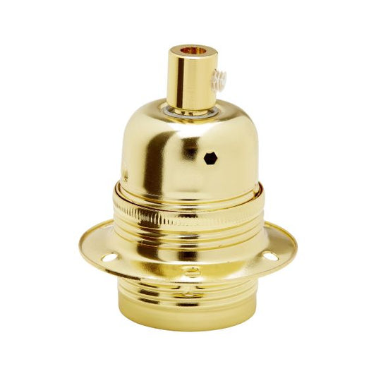 Douille Laiton E27 Filetée avec Bague Or