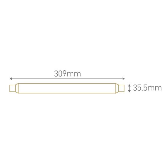 Tube Linolite LED S19 310mm 6W 2700K 600Lm 3125469971061