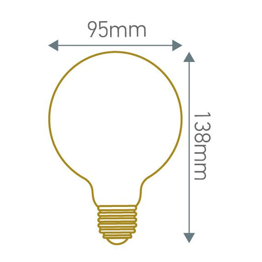 Globe G95 E27 Depoli 270° 10W 1050lm 2700K