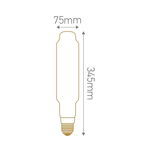 FS Ecowatts - Big Tube T75 Mona LED filament 350mm 8W E27 2000K 700Lm Dim. Amb. 3125469989820