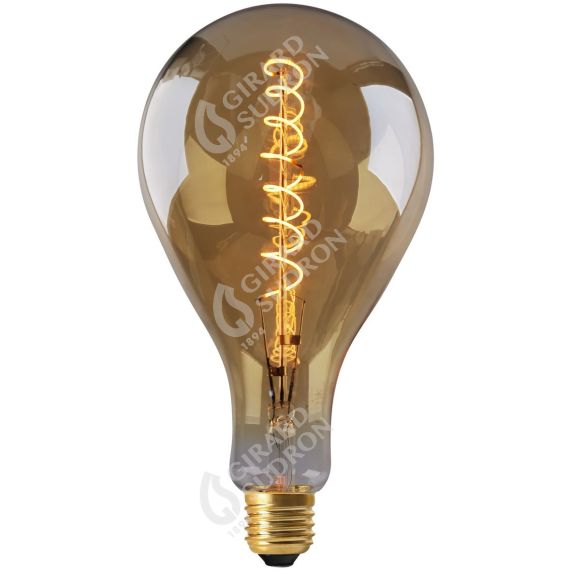 Big bulb LED filament LED TWISTED 290mm 10W 600lm E27 2000K Dim. Amb.
