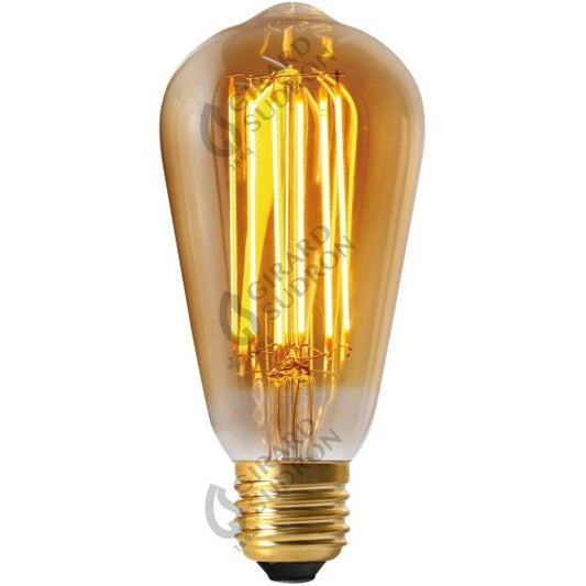 Edison Filament LED 6W E27 2100K 480Lm Non Dim. Amb RA>90