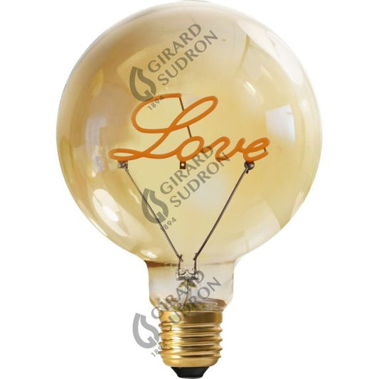 Ampoule LETTRE Love E27 G125 4W 2000K Ambre No Dim