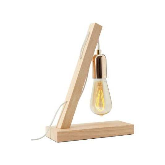 Pack lampe Bois 18471 + Ampoule Edison Filament LED LOOPS 5W E27 2000K 260lm Amb 716603