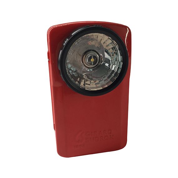 Lampe de poche LED métal rouge
