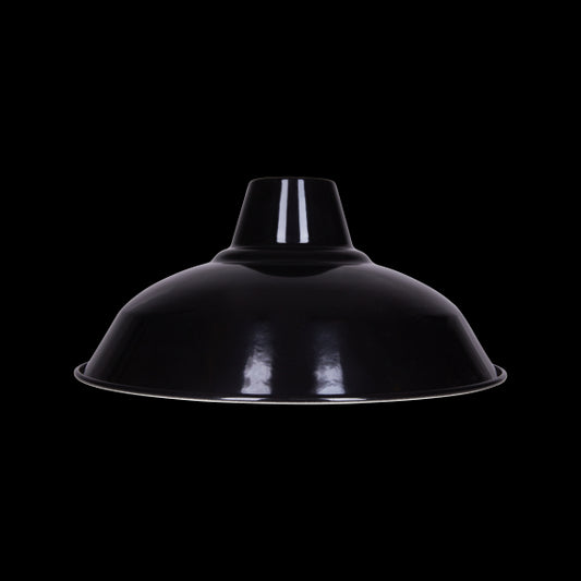 Abat-jour métal industriel ø270mm noir satiné