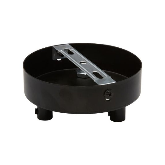 Plafonnier Acier noir 3S