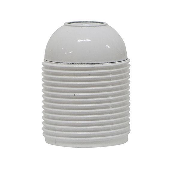Douil.E27 Filetee Montee Blanche