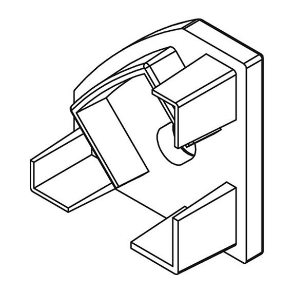 Embouts pour profile aluminium d’angle 90-45° 18.5x18.5