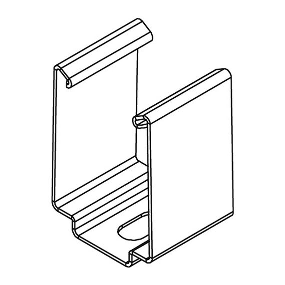 Patte de fixation pour profile aluminium 14x14
