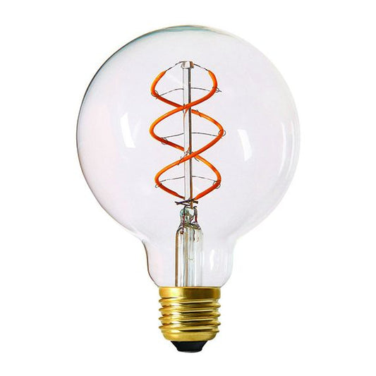 Globe G95 Filament LED TWISTED 4W E27 2000K 240Lm Dim. Cl.