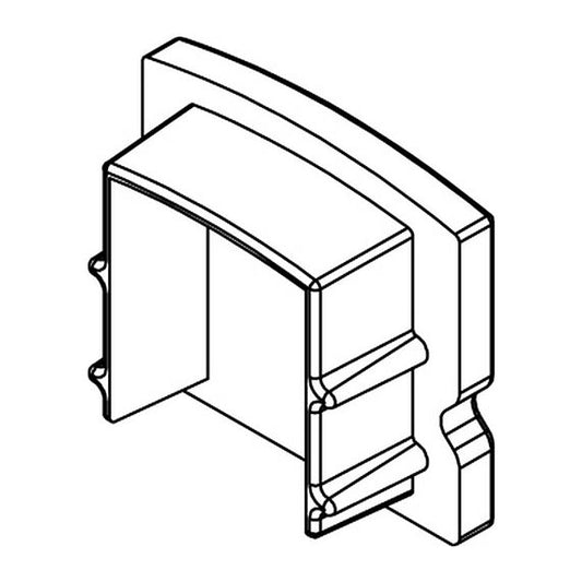 Embouts pour profile aluminium 17x15.5