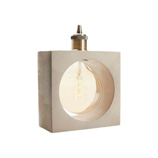 CONCRETE - Square table lamp - E27