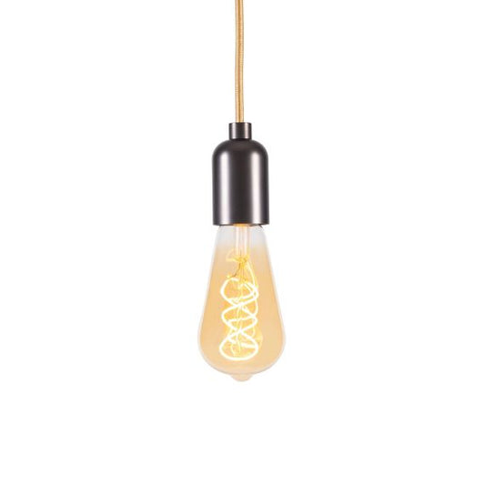 Edison Filament LED Torsadée 8W 500lm E27 2000K Dim Ambrée