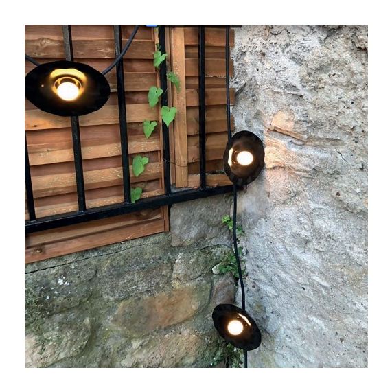 Abat-jour métallique rose Ø 187 mm avec anneau de fixation en caoutchouc